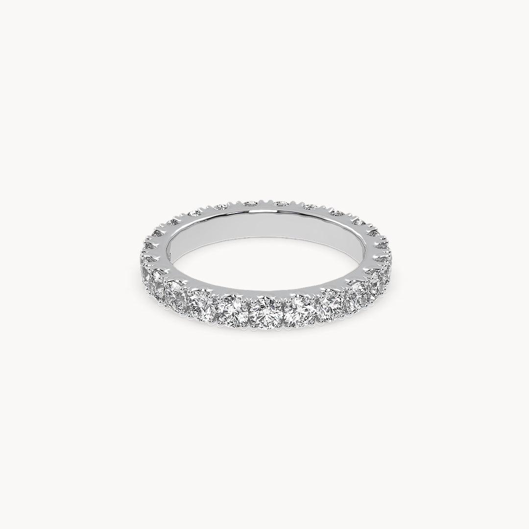 Memory Ring White Gold