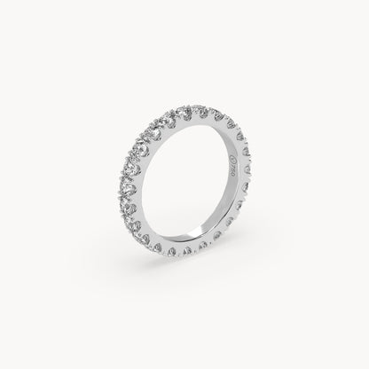 Memory Ring White Gold