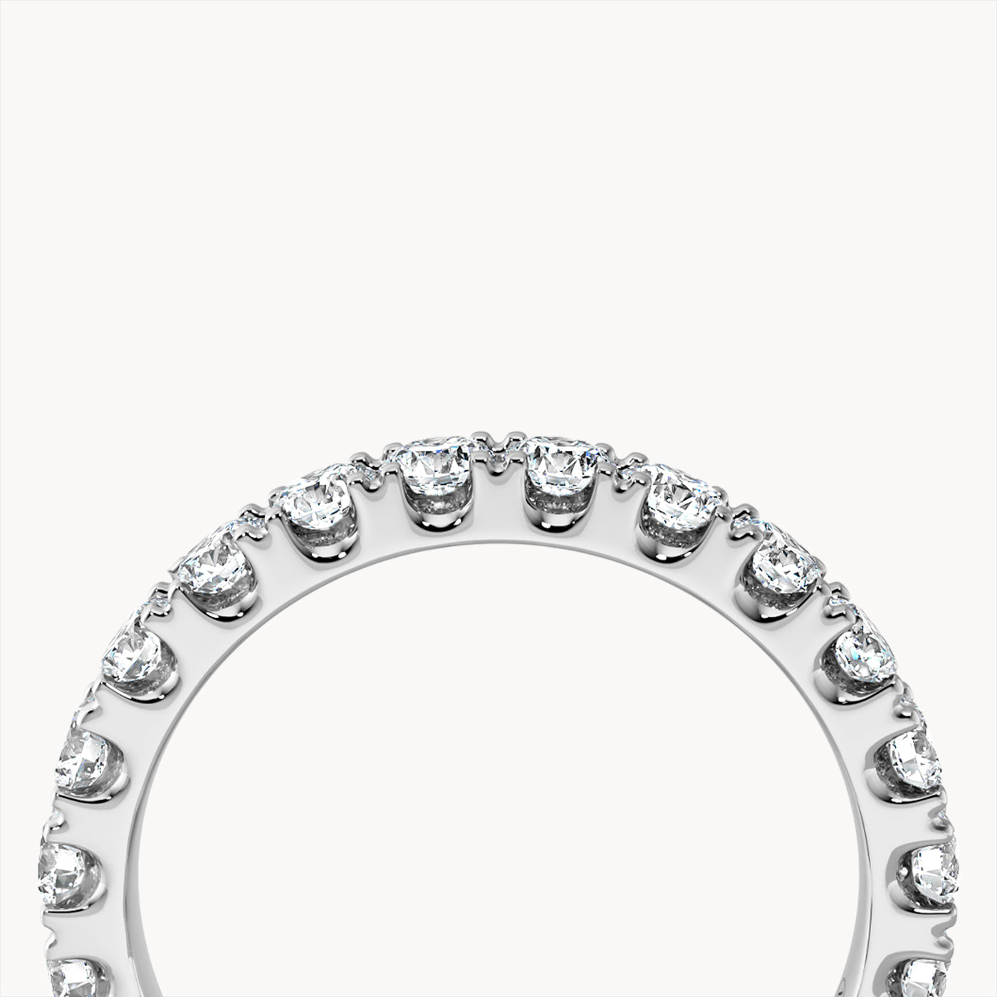 Memory Ring Weißgold Größe 47