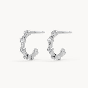Mini Daisy Hoops