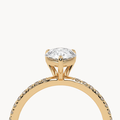 Rome engagement ring pavé