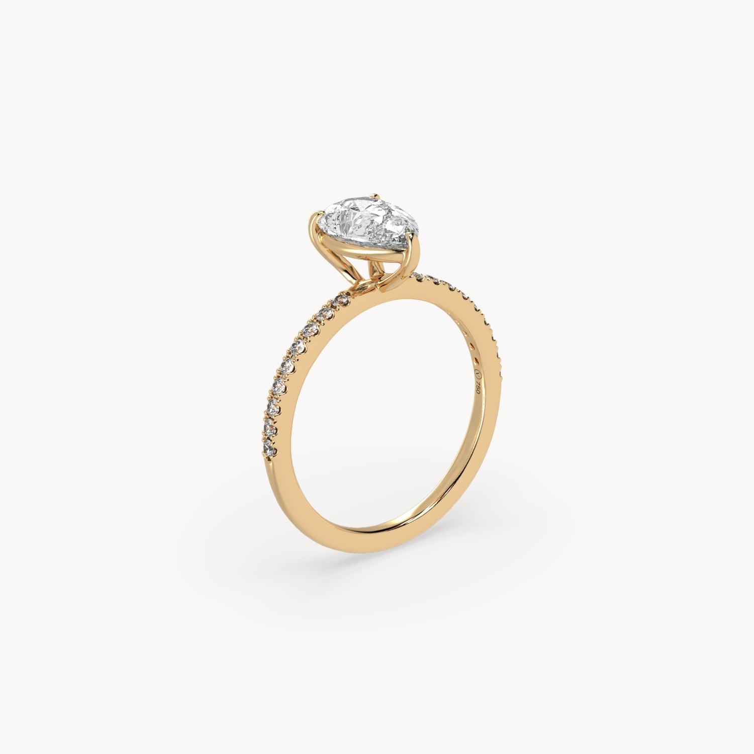 Rome Pavé Verlobungsring 0,50ct. Größe 50