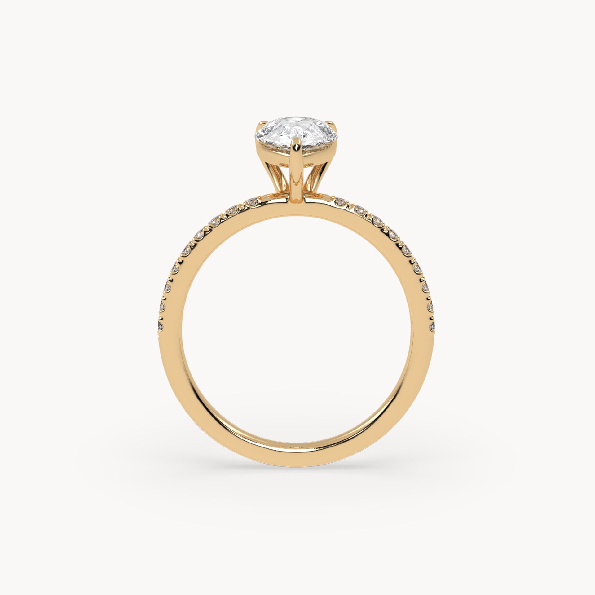 Rome Pavé Verlobungsring 0,50ct. Größe 50