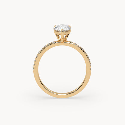 Rome Pavé Verlobungsring 0,50ct. Größe 50