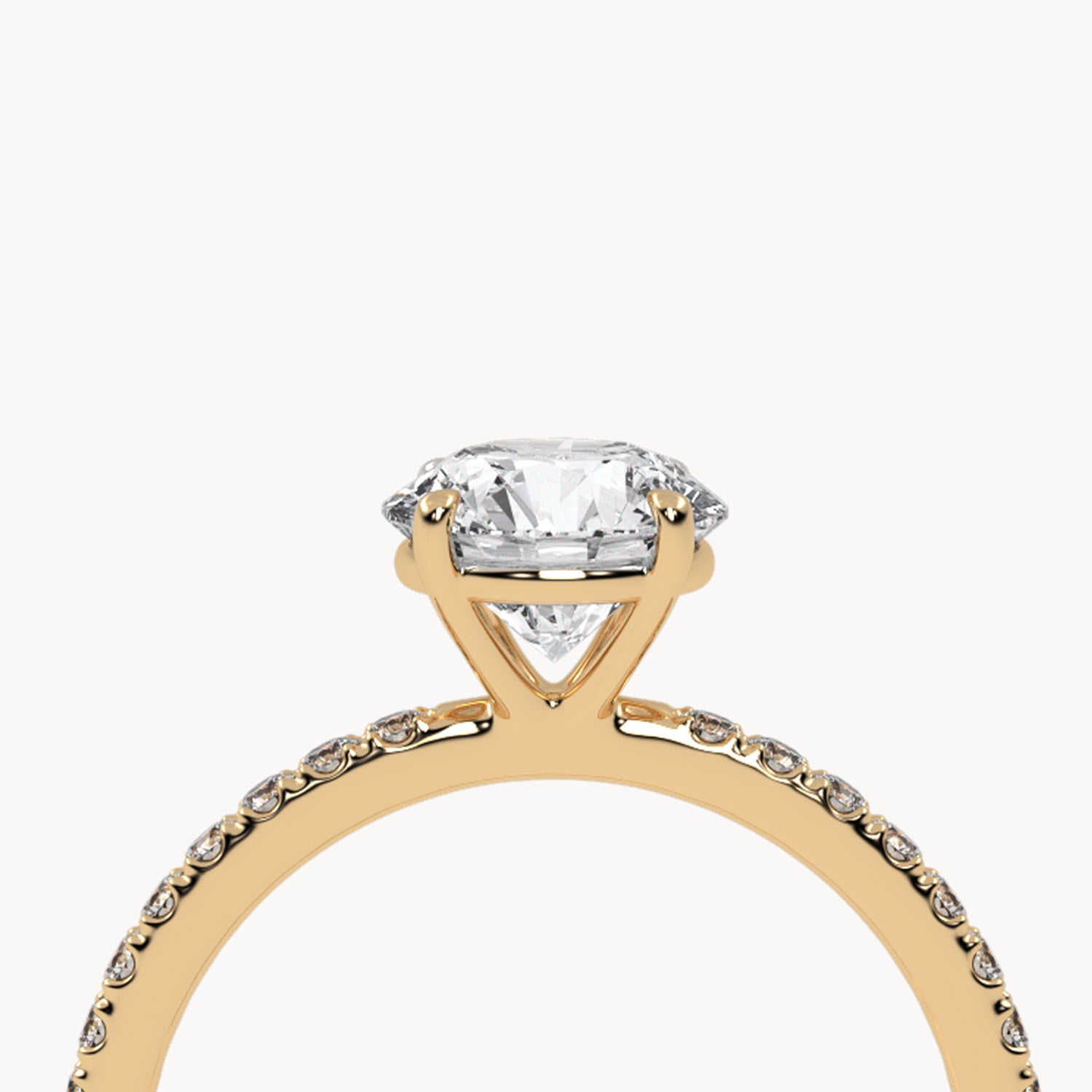 Solitaire Verlobungsring Pavé