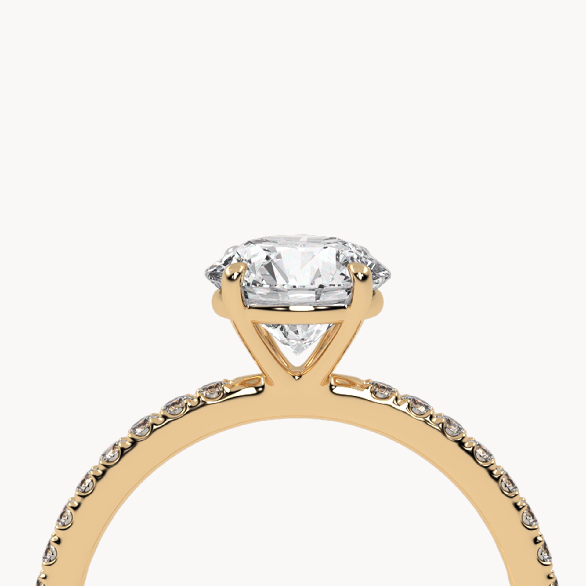 Solitaire Verlobungsring Pavé