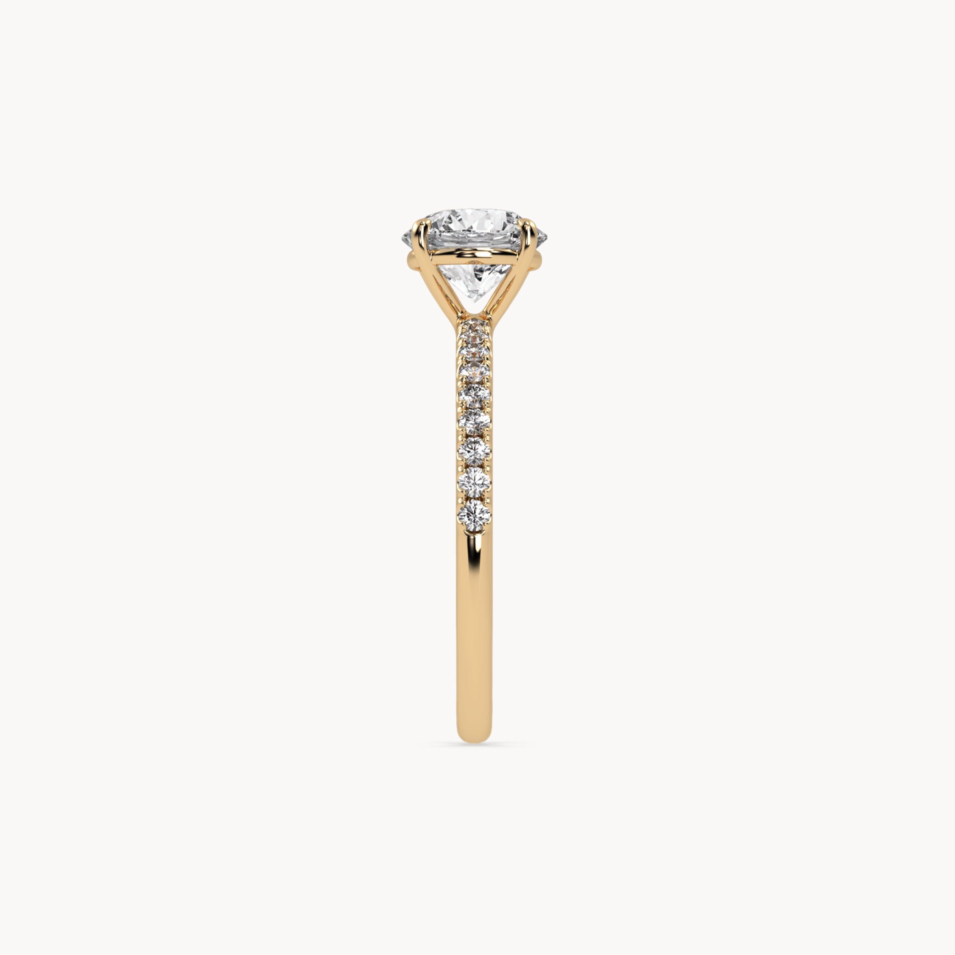 Solitaire Verlobungsring Pavé