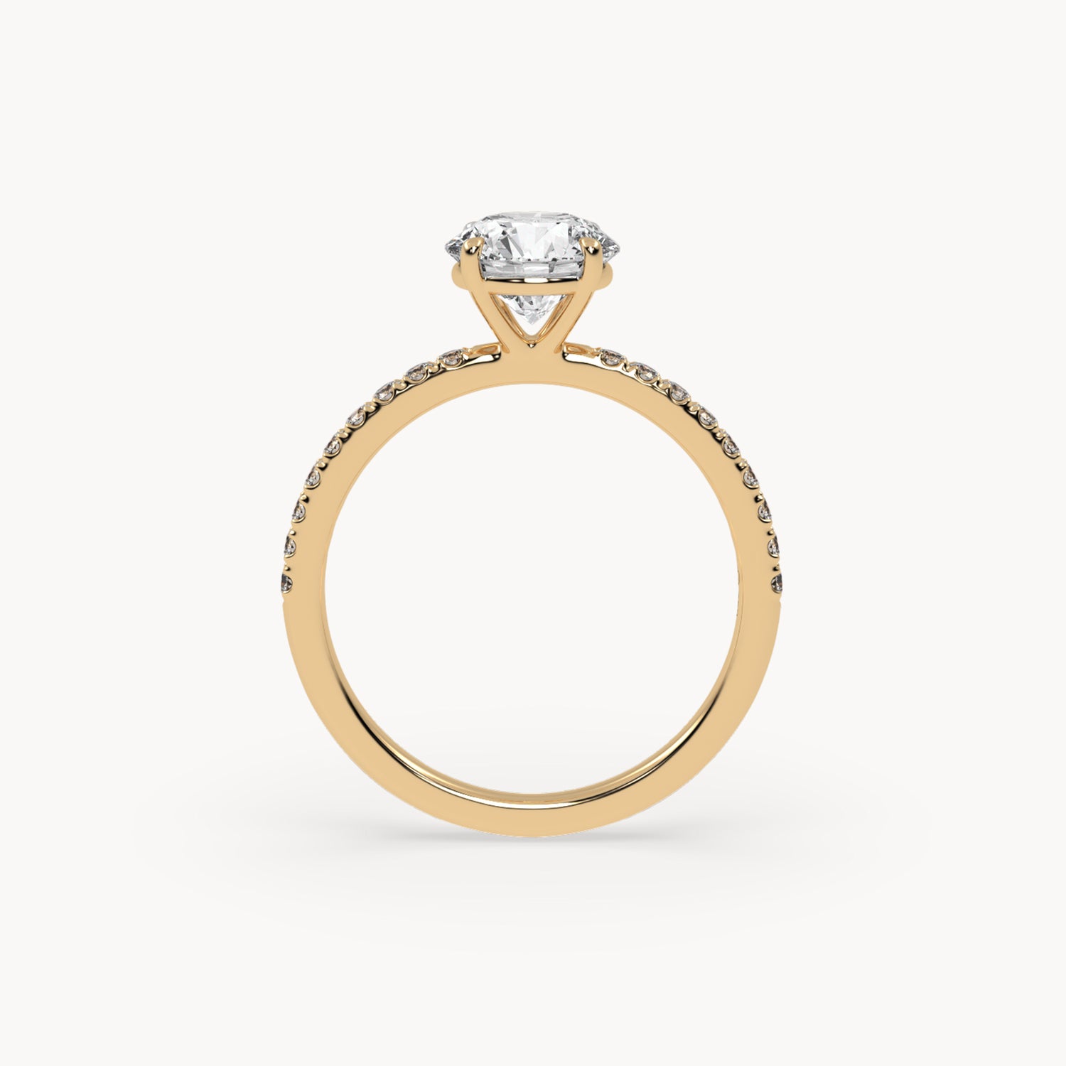 Solitaire Verlobungsring Pavé