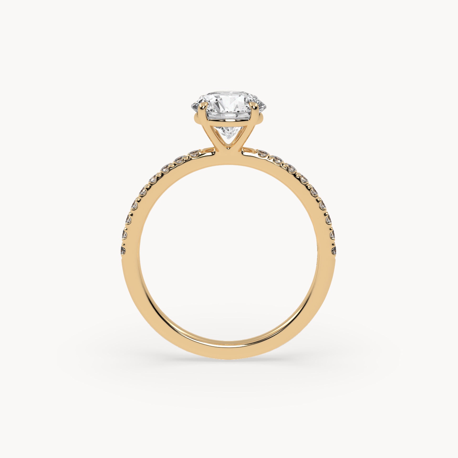 Solitaire Verlobungsring Pavé