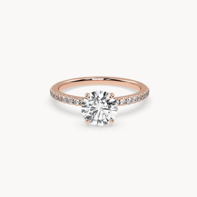 Solitaire Verlobungsring Pavé