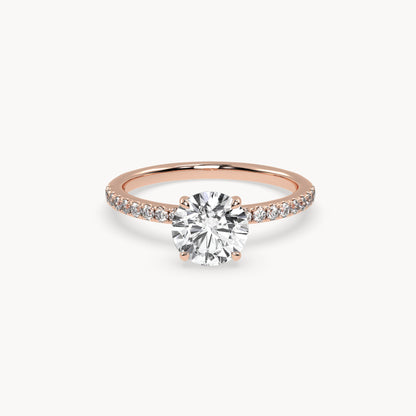 Solitaire Verlobungsring Pavé