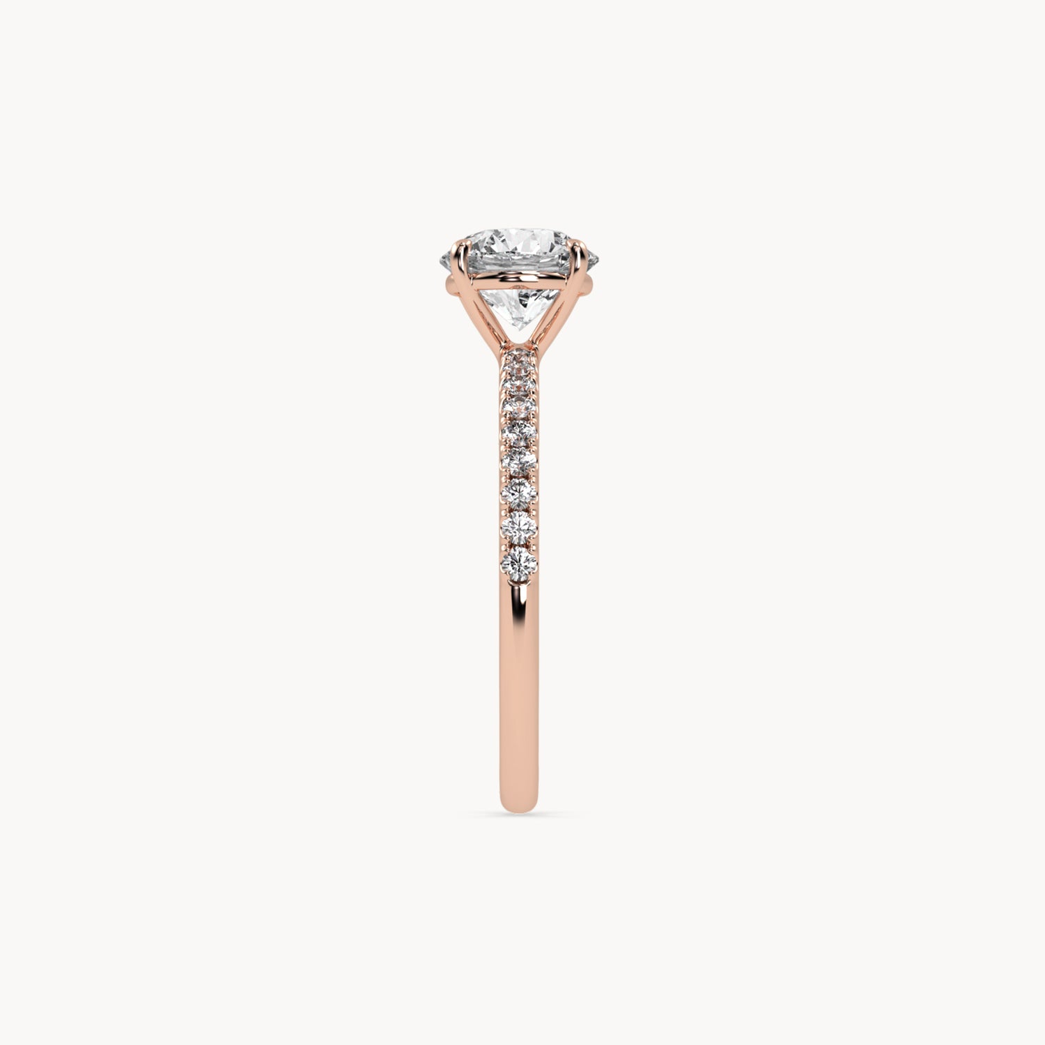Solitaire Verlobungsring Pavé