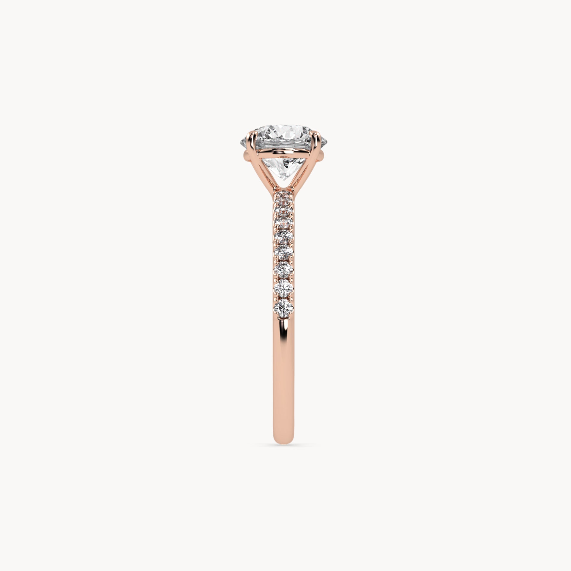 Solitaire Verlobungsring Pavé