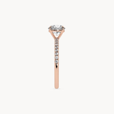 Solitaire Verlobungsring Pavé