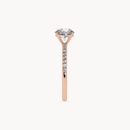 Solitaire Verlobungsring Pavé