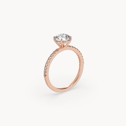 Solitaire Verlobungsring Pavé