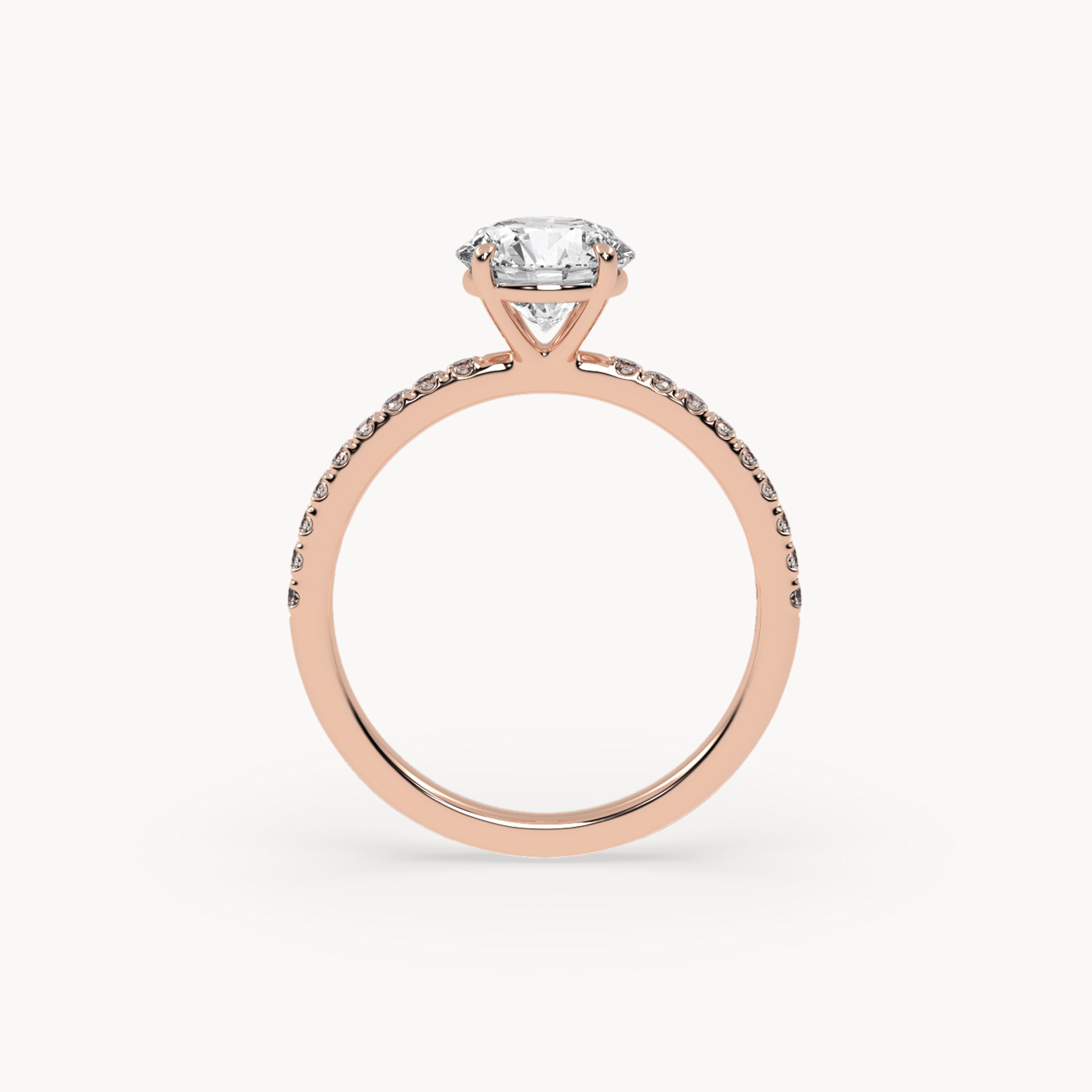 Solitaire Verlobungsring Pavé
