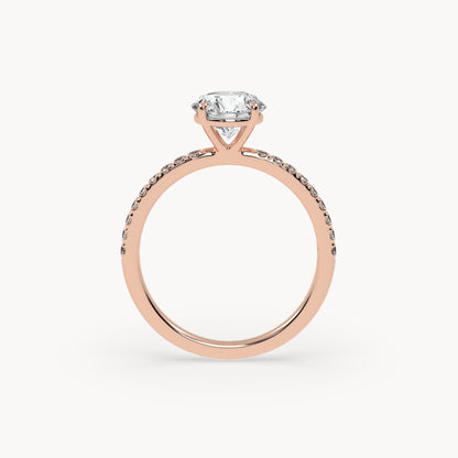Solitaire Verlobungsring Pavé