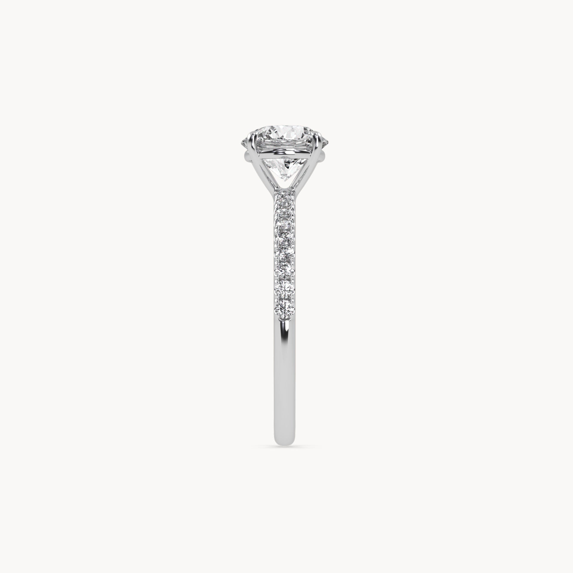 Solitaire Verlobungsring Pavé
