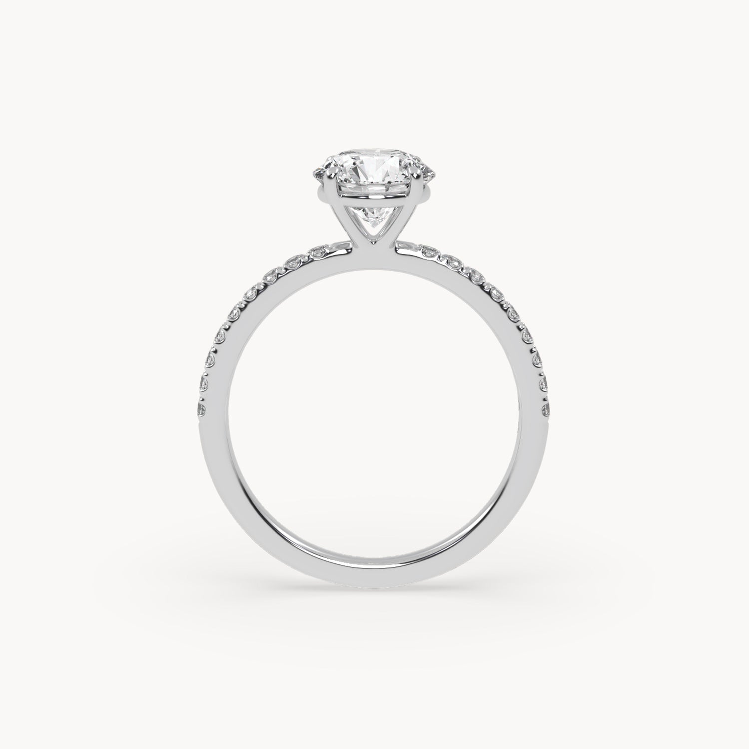 Solitaire Verlobungsring Pavé