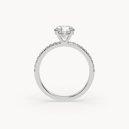 Solitaire Verlobungsring Pavé