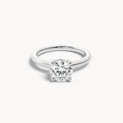 Solitaire Verlobungsring 1,12ct. in 18kt. Weißgold, Frontansicht