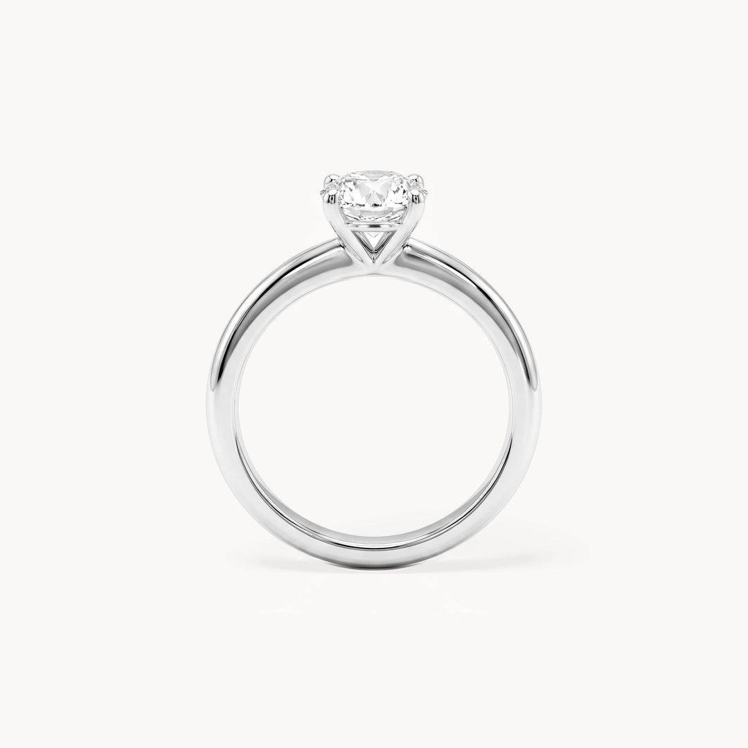 Solitaire Verlobungsring 1,12ct. in 18kt. Weißgold, Schrägansicht