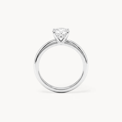 Solitaire Verlobungsring 1,12ct. in 18kt. Weißgold, Schrägansicht