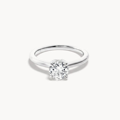 Solitaire Verlobungsring 0,35ct. in 18kt. Weißgold, Frontansicht