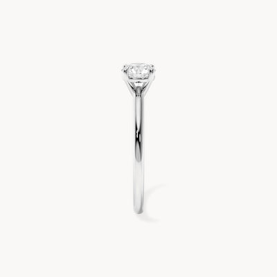 Solitaire Verlobungsring 0,35ct. in 18kt. Weißgold, Seitenansicht