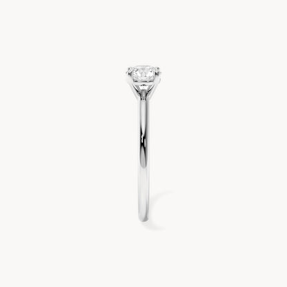 Solitaire Verlobungsring 0,35ct. in 18kt. Weißgold, Seitenansicht