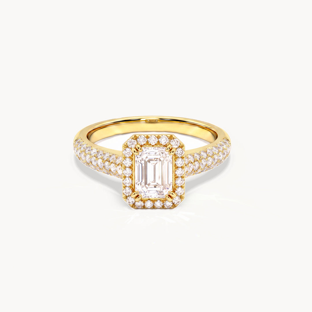 Hudson Verlobungsring 0,43ct. in 18kt. Gelbgold, Frontansicht