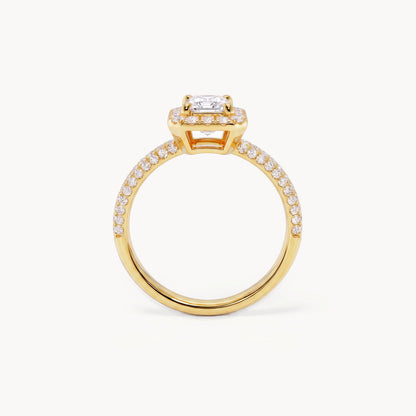 Hudson Verlobungsring 0,43ct. in 18kt. Gelbgold, Schrägansicht