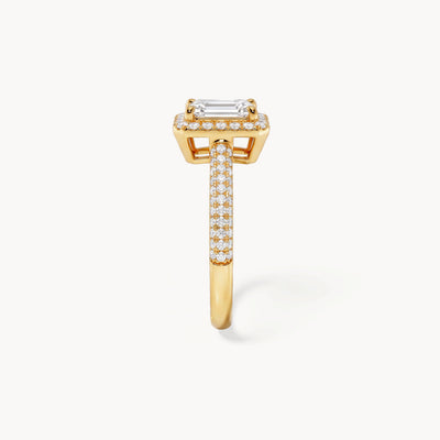 Hudson Verlobungsring 0,43ct. in 18kt. Gelbgold, Seitenansicht