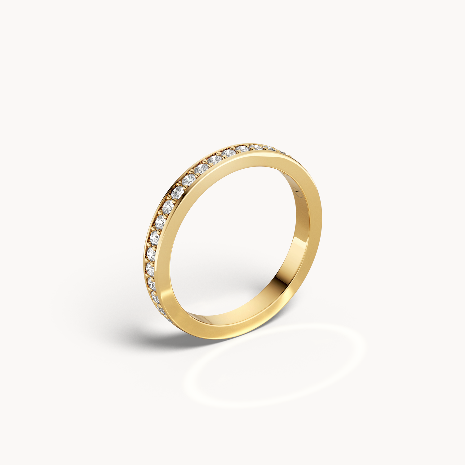 Pavé Line Wedding Band