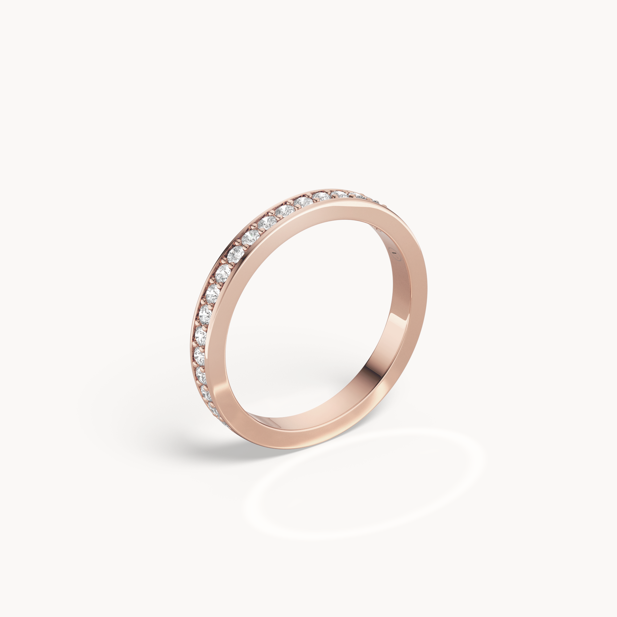 Pavé Line Wedding Band