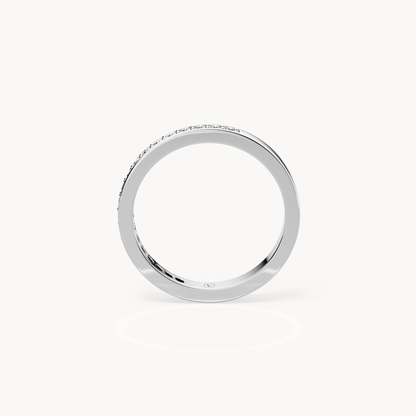 Pavé Line Wedding Band