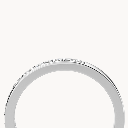 Pavé Line Wedding Band