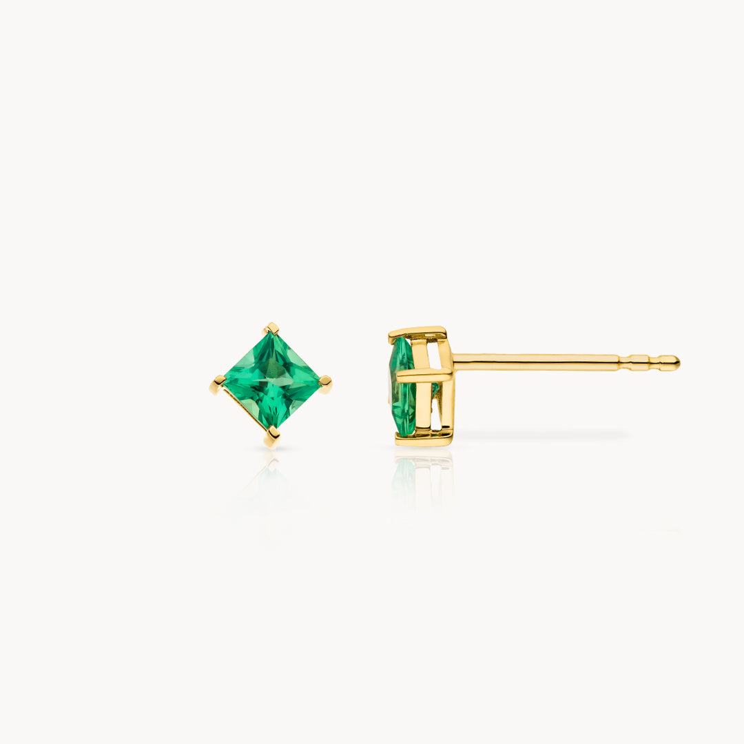 Klara Emerald Studs