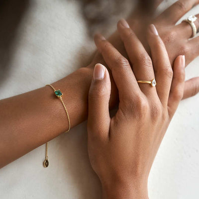 VEYNOU Eden Bracelet laborgezüchteter Smaragd Emerald