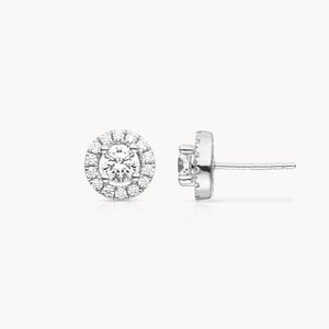 #Metal_14ct. White Gold Veynou Camilla Studs Studs Diamonds lab-grown