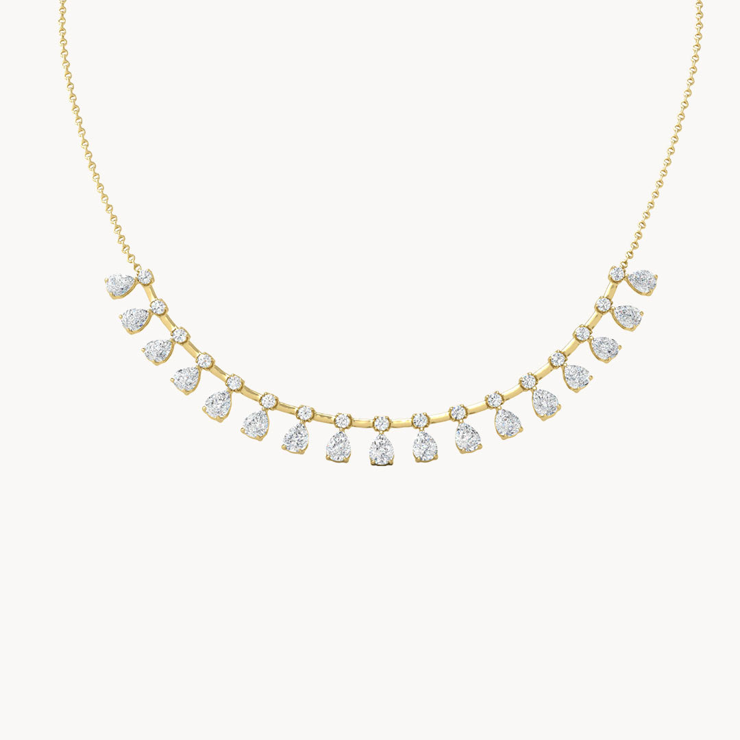 Halskette HARPER aus laborgezüchteten und 18 Gold – VEYNOU 3,2ct. Karat Diamanten
