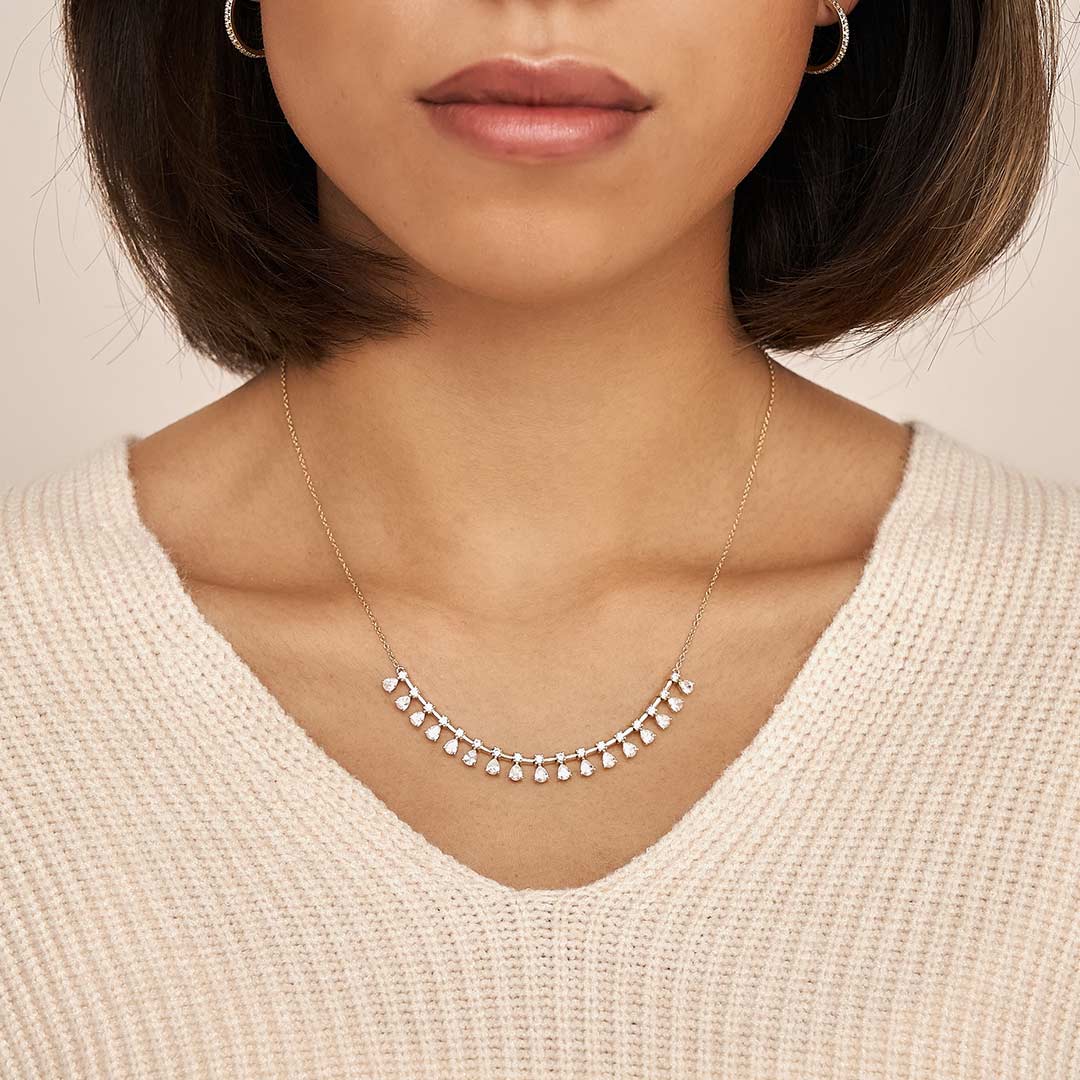 Halskette HARPER – Karat 18 Gold und 3,2ct. aus laborgezüchteten Diamanten VEYNOU