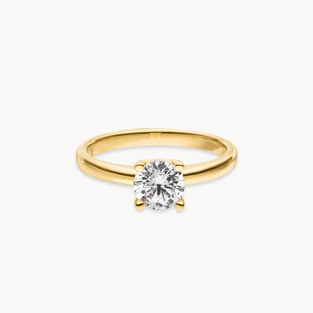 Large solitaire 2025 diamond ring